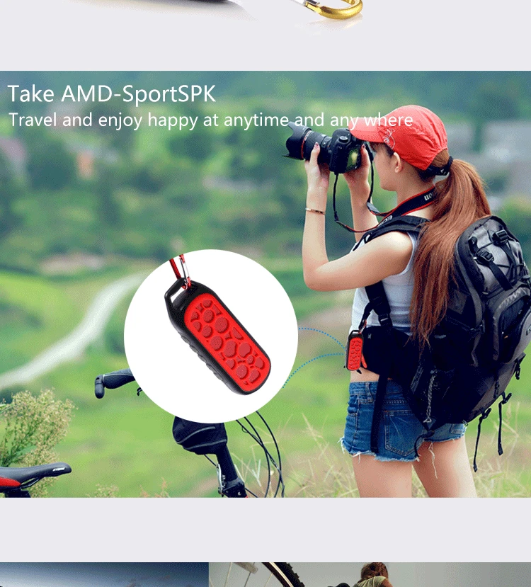 2016 Waterproof portable bluetooth speaker bass