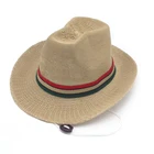 Children knit sun hat boys western small cowboy straw hat