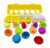 Matching Eggs Toddler Toys Educational Color & Recognition Skills Study Toys Learn Color & Shape Egg Set Age 2 Years