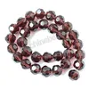 Wholesale new product China 8mm garnet glass bead crystal beads