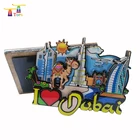 Wholesale Barcelona Wood Different Countries 1 Layer 80*53mm Sahara Desert 3d Cute Rubber Fridge Magnet Toys
