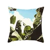 2019 40 designs OEM cheap high quality 45cm custom oem sublimation printed Plants home decor pillow cover square cushion cover