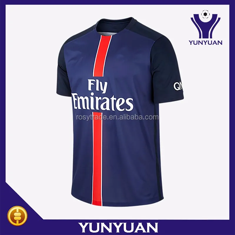 安い卸売promtionタイ品質2016ヨーロッパカップカスタムサッカーユニフォーム仕入れ・メーカー・工場