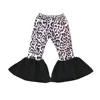 Baby Girls Cheetah Pattern Bell Bottoms Pants Low Moq