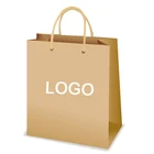 cheap custom craft paper gift bag luxury shopping kraft paper bags printing with your logo