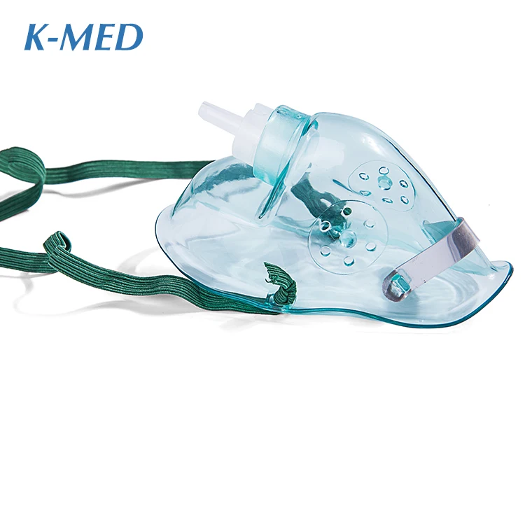 Equipamento respiratório umidificador Médica luvas de PVC descartáveis de silicone adulto máscara de oxigênio