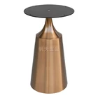 Rose gold decorative stainless steel metal table leg custom table base small coffee table feet