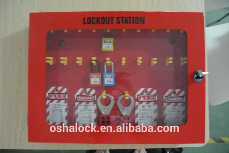 Stainless Steel Padlock Lockout Tagout Management Station