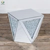 Sparkled living room modern mirrored coffee side table diamond crush furniture