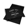 Custom black A4 shipping delivery envelopes package polymailer pocket with logo
