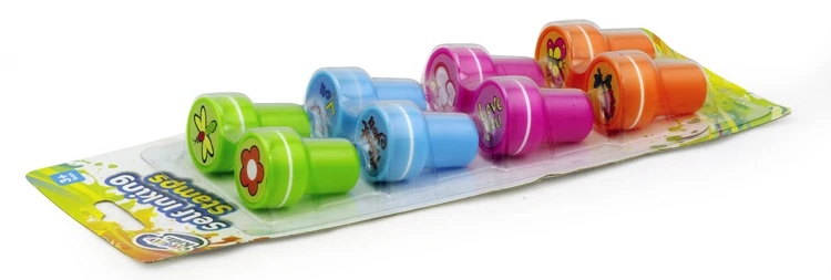 colorful toy assorted rubber stampers