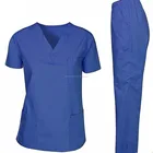 Good quality cheap best selling OEM service woven classic hospital uniforms scrub sets