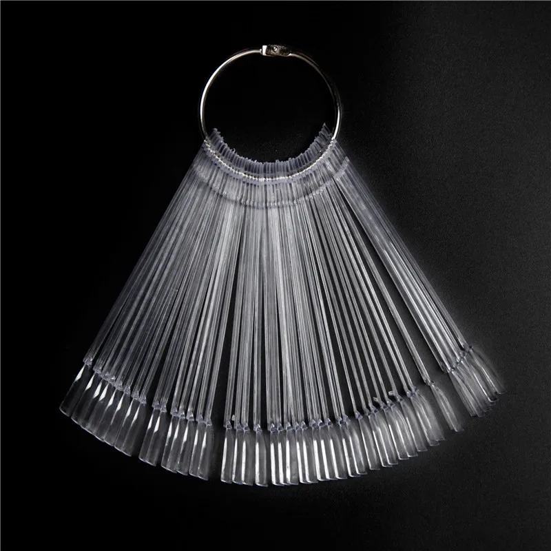 ROSALIND-50pcs-False-Nail-Display-Fan-Board-Nail-Art-Tips-Polish-UV-Gel-Decoration-Practice-Round (3)