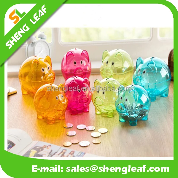 piggy box banker plastic money box host sales lucid with four