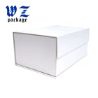 White Clamshell Folding Cardboard Paper Box With Blister Tray For Cup