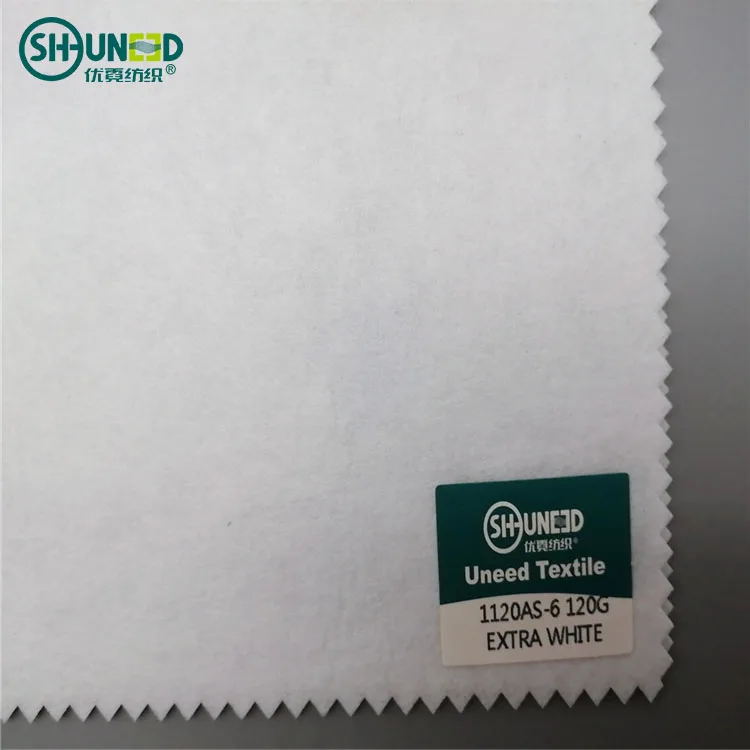 High Quality 120gsm Polyester Non Woven Embroidery Backing Air Laid Cut Away Soft Rolls