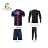 Custom Design Latest Style Children Football Shirts/Jersey Four-Piece set Including Shirts+pants+Straightjacket+Leggings