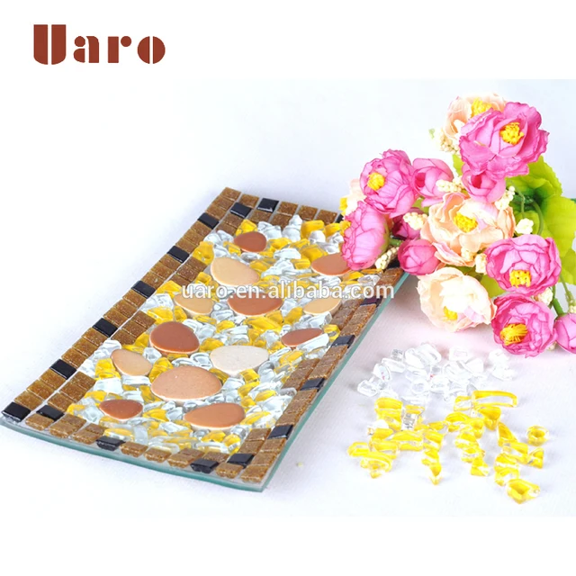 decor art glass mosaic plate glass plate craft kit