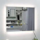 TYSTART bathroom tv in magic mirror with led strip backlit wall mirror android tv