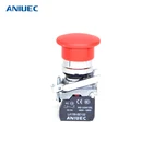 ANIUEC XB4-BC42 mushroom head emergency stop push button switch