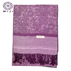 Soft lady pashmina embroidered shawl rayon bamboo pashmina shawls