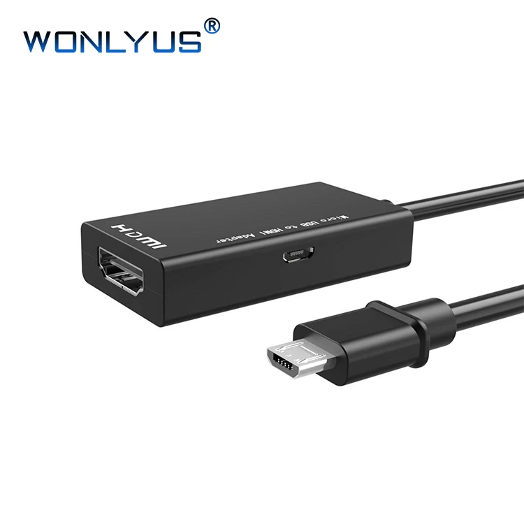 Micro USB to HDMI Cable Adapter,Mirco to HDMI 1080P Video Graphic Converter, Compatible with Samsung Galaxy S5, S4, S3 etc - ANKUX.COM