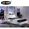 modern luxury white upholstered bedroom A019