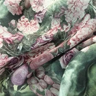 100% Silk Custom Floral 100% Pure Best Material Digital Printed Fabric Chiffon Silk