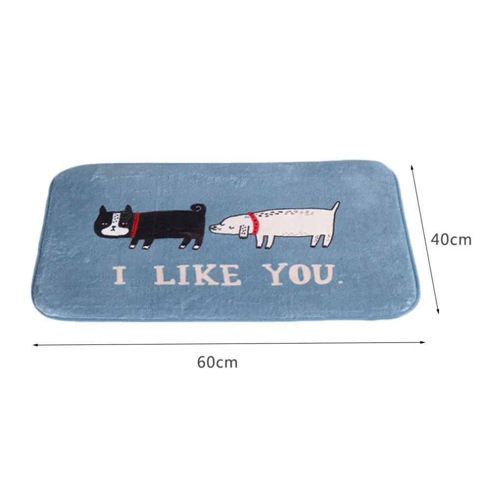 Non Slip Professional 400*600mm Area Rug For Bedroom Optional Cute Print Home Carpets For Living Room Coral Fleece NEW fashion