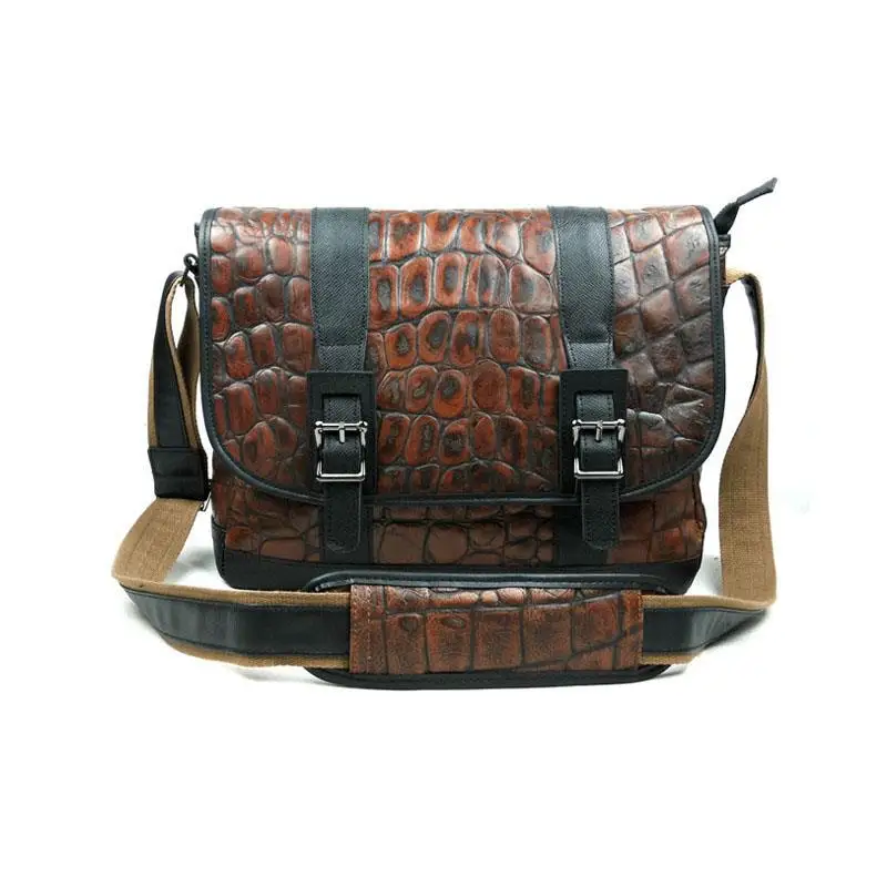 New Luxury Brand Vintage Casual 100% Top Genuine Cowhide Leather Men Messenger Bag Shoulder Crossbody Men's Bags