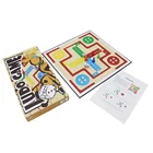 Hot wholesale different types ludo game board adult game ludo set paper ludo game
