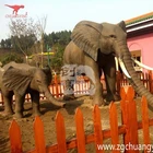 Outdoor playground animatronic animal elephant dinosaur sculpture