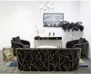 latest design elegant home furniture luxury furniture velvet copper modern living room exclusive sofas