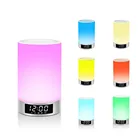 Speaker Player Touched Colorful Light Wireless Speaker Touch Dimming Alarm Clock FM Lamp Music Player Handsfree