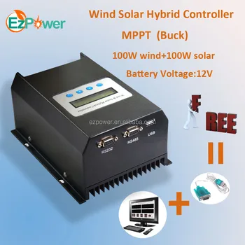 200w 12v mppt wind solar hybird charge controllerbuck