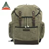 Army Green Sport Outdoor Bag Travel Men 16oz Canvas Backpack