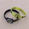 Custom charm watch shape bracelet/lovely silicone bracelets for kids