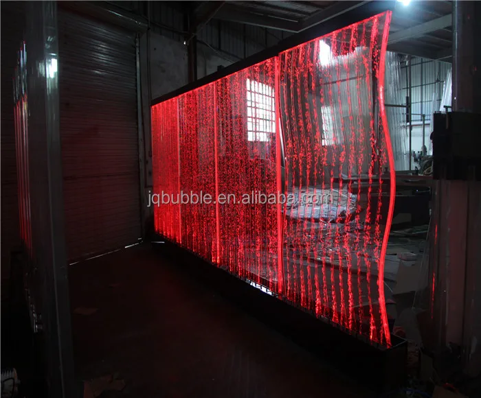 Decorative Led Water Bubble Panel Office Glass Wall Partitions