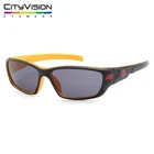 two tone colors boy kids sporty sunglasses with color logo spray