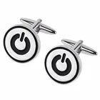 Funky Power Button Novelty Cufflinks For Men