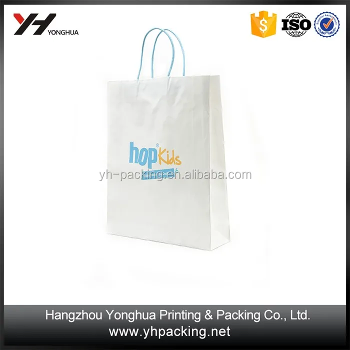 uv varnished art paper wine packaging paper bag with high