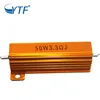 50w China Supply Metal Resistance Gold Color Aluminum Encased Power Resistor 3.3r