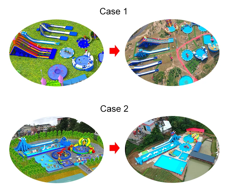Summer Cheap Large Commercial Adult Entertainment Giant Inflatable Playground Amusement Aqua Fun Water Park Kids With Pool