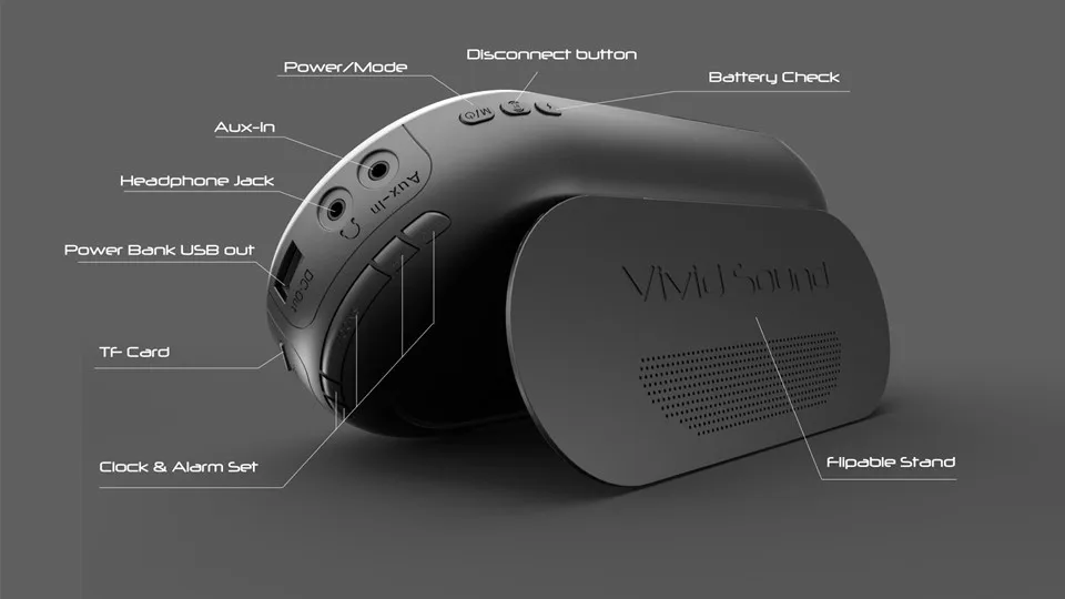 Big Power Bank 5.0 Bluetooth Stereo Bass Finest Sound Wireless Speaker Portable 3D Light Radio Enhance Mega Voice Amplifier - ANKUX.COM