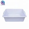 Square plastic utility 7 inches tote box / large plastic storage tableware box