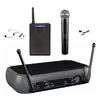 UHF Dual Channels Wireless Microphone System from Guangzhou Factory
