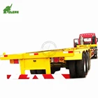 新品、中古格安価格 3 車軸 40ton 40ft スケルトンコンテナセミトレーラー骨格で販売のためのフレームシャーシ