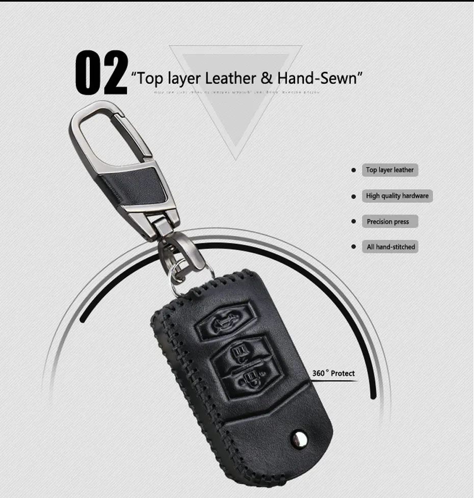 Car Key Case Keychain For Mazda (4)