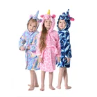 NLM Fashion Super Soft family adult pajama ladies sleepwear bathrobe woman night robe