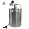 Food grade stainless steel keg 5l with tapping system for beer /coffee and tee